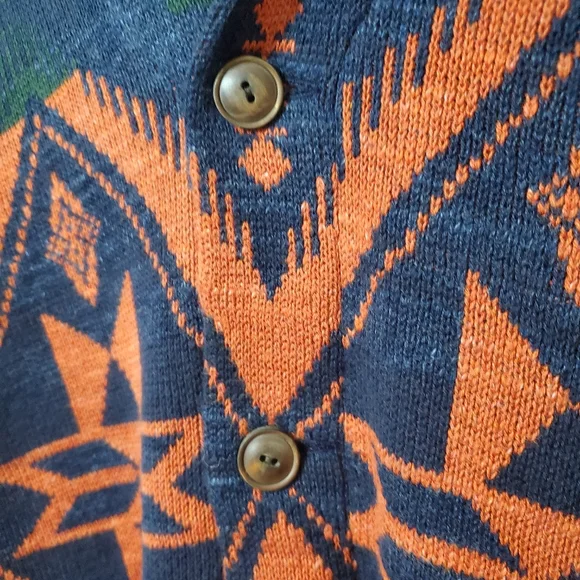 S O L D.Polo Ralph Lauren Southwestern Aztec Native Multi Shawl Cardigan Sweater - Picture 7 of 12